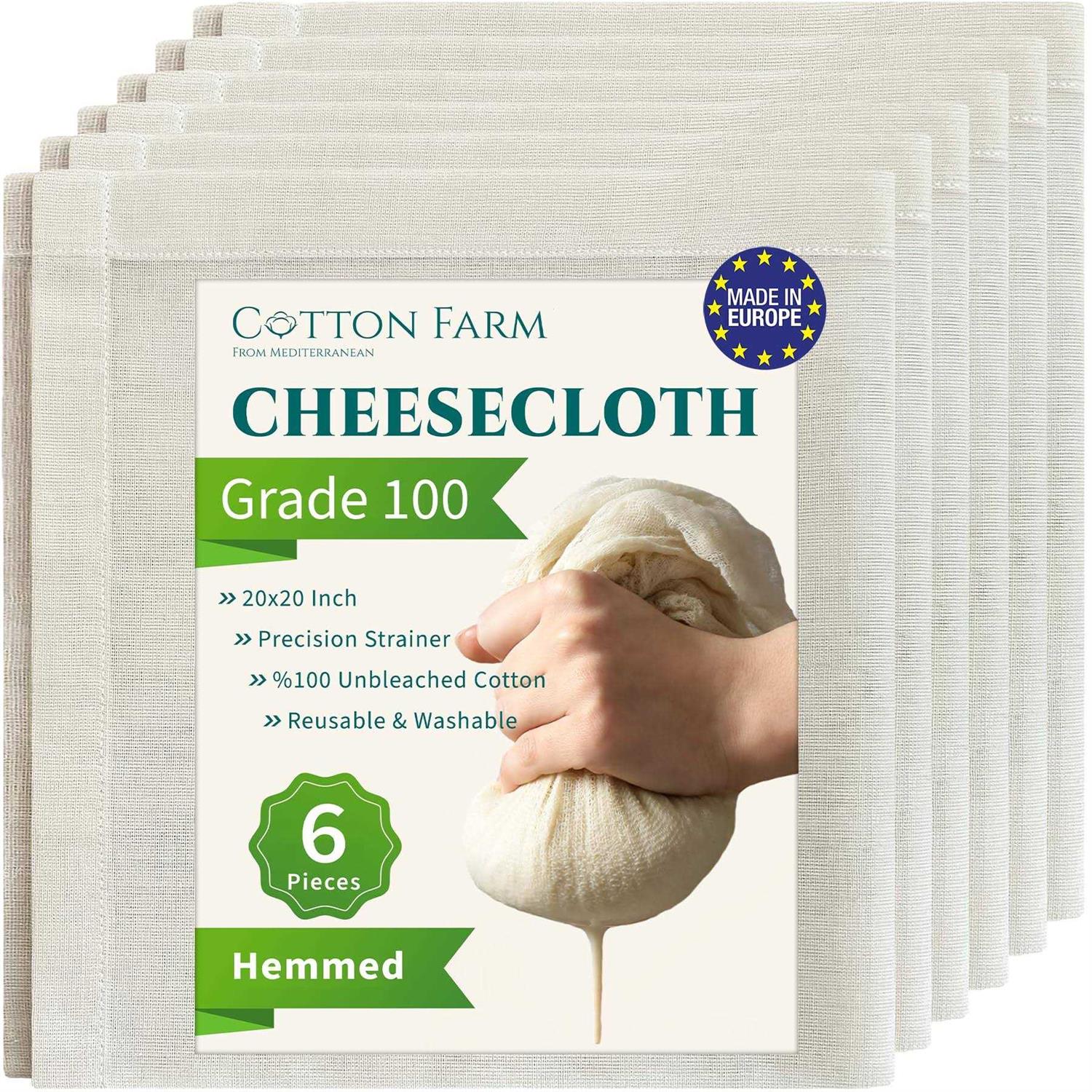 Cotton Farm Grade 100 Hemmed Edges