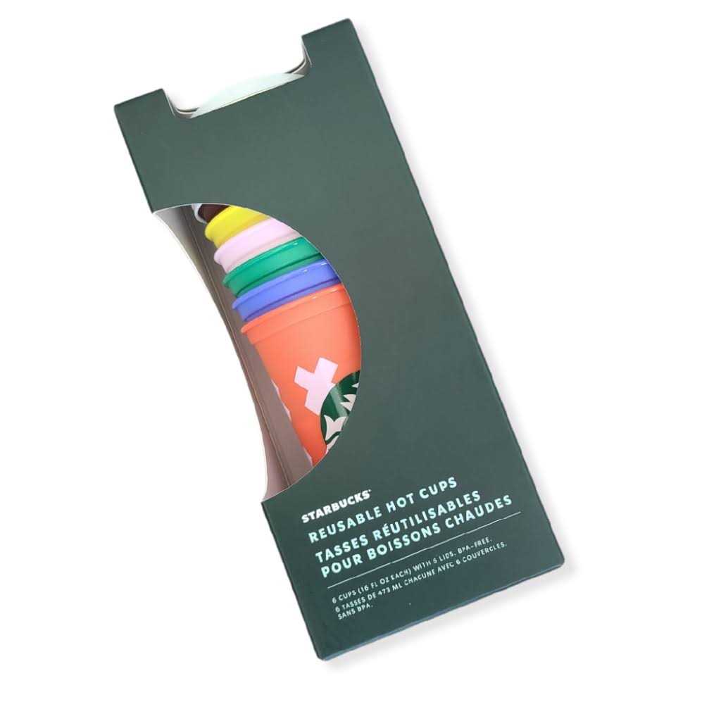 Starbucks Kitchen New Starbucks Abstract Design 6 Pack Hot Cups Reusable Tumbler