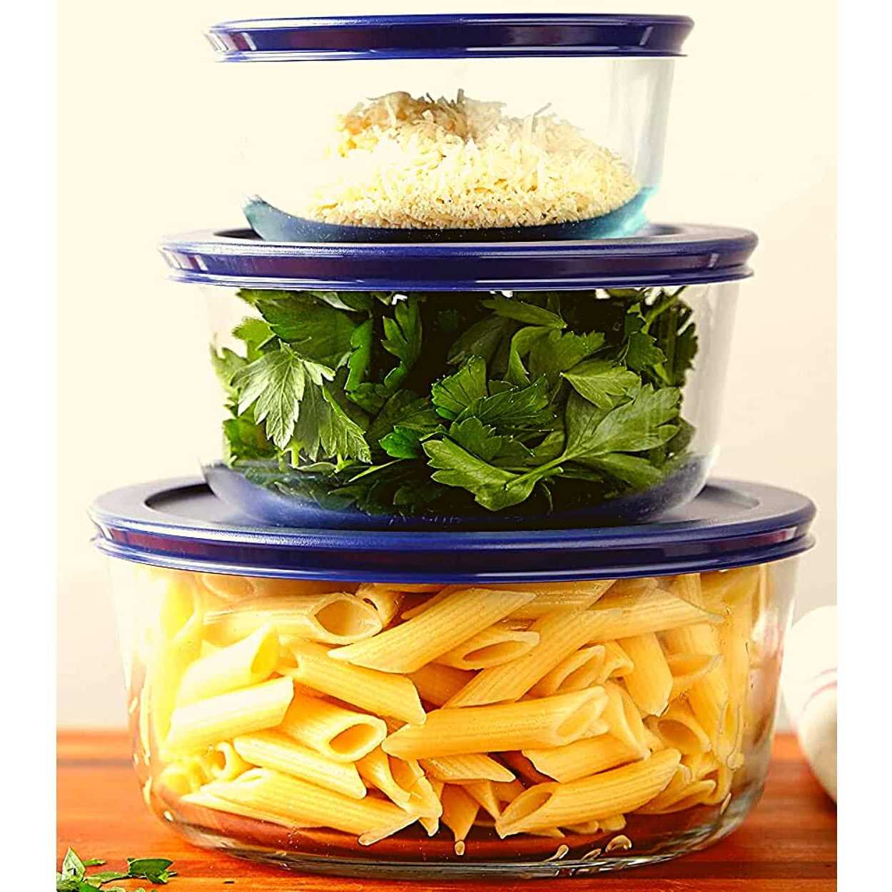 Wood Grip Lids for Pyrex and Anchor Round Glass Containers