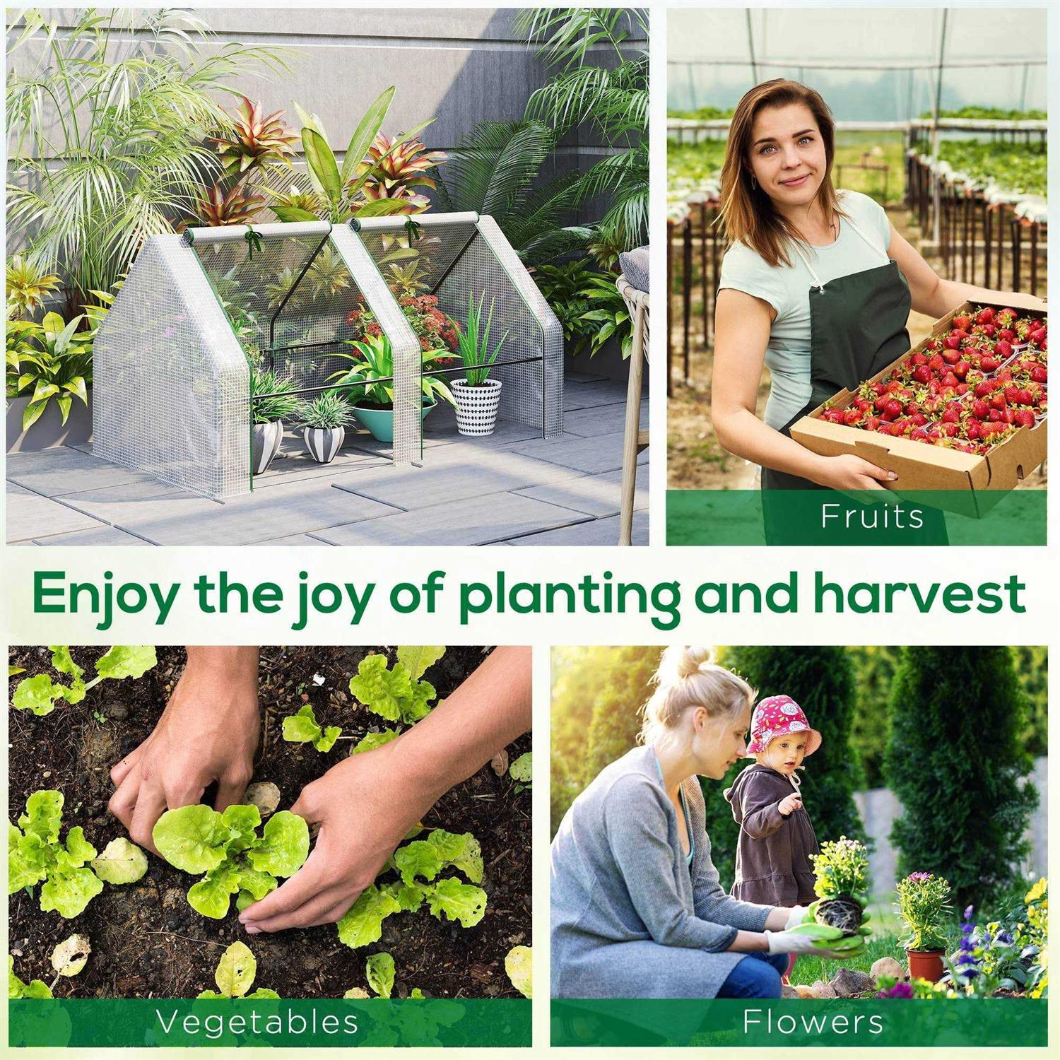 Green House 70.8 W X 35.5 D Mini Greenhouse Outsunny