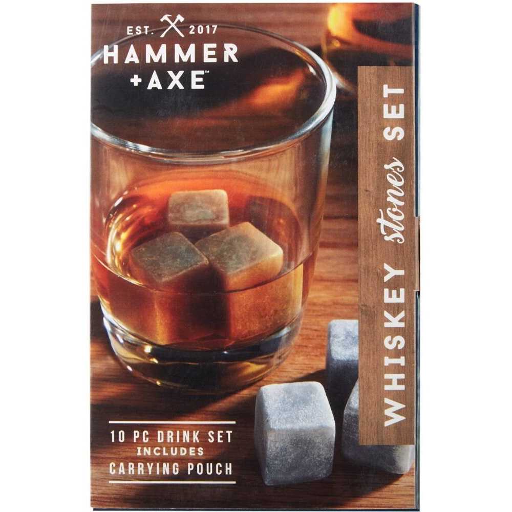 Hammer + Axe Whiskey Stones Set
