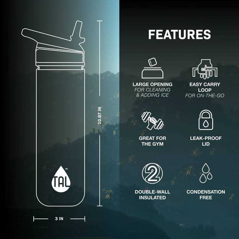 Tal Stainless Steel Ranger Water Bottle 26 oz