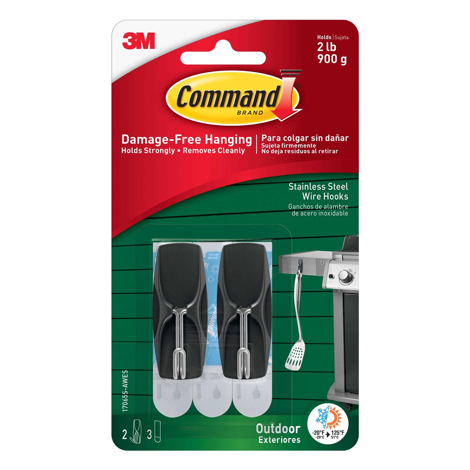 Command Stainless Steel Wire Hooks