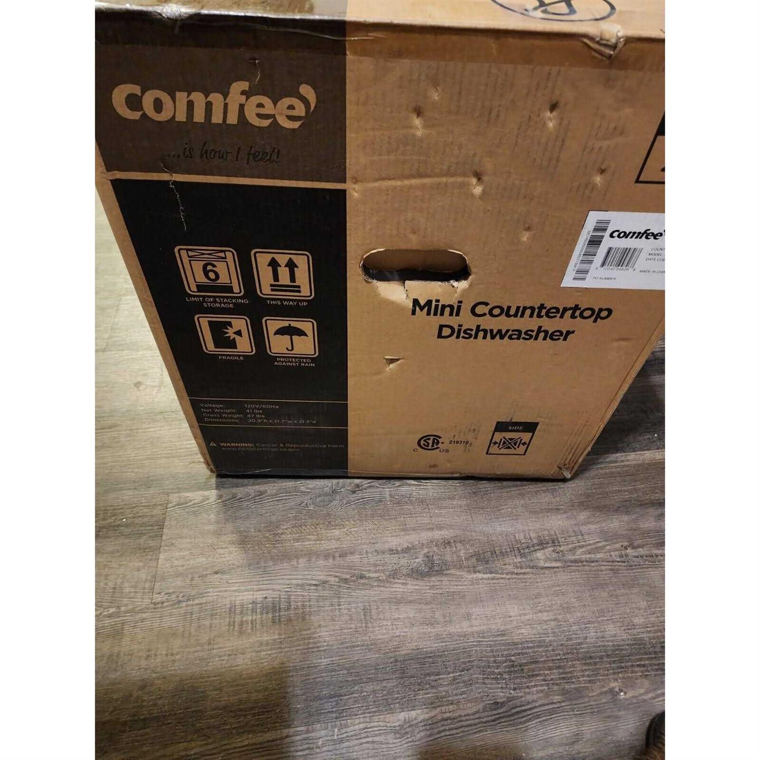 Comfee 16.5-in Portable Countertop Dishwasher CDC17P2AWW