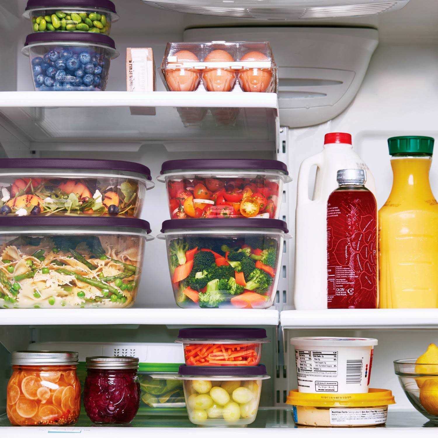 Rubbermaid 30pc Food Storage Containers Easy Find Lids Amethyst