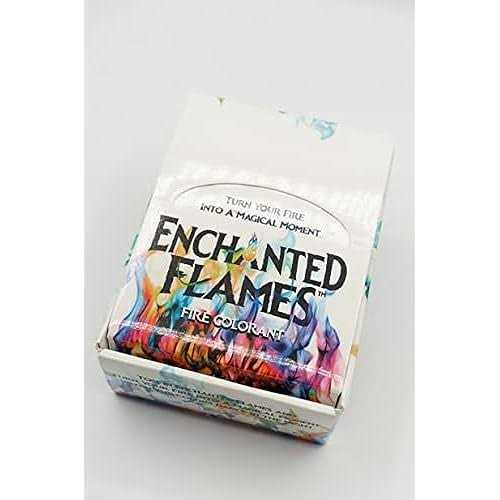Enchanted Flames Pack Fire Changing Color Packets for Campfires, Fire Pits, and Outdoor Wood Fireplaces