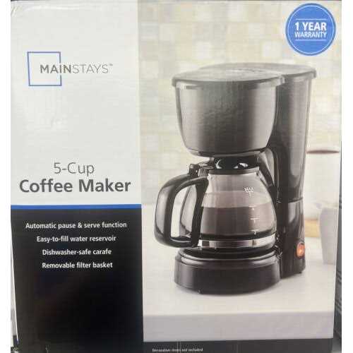 Mainstays 5-Cup Coffee Maker