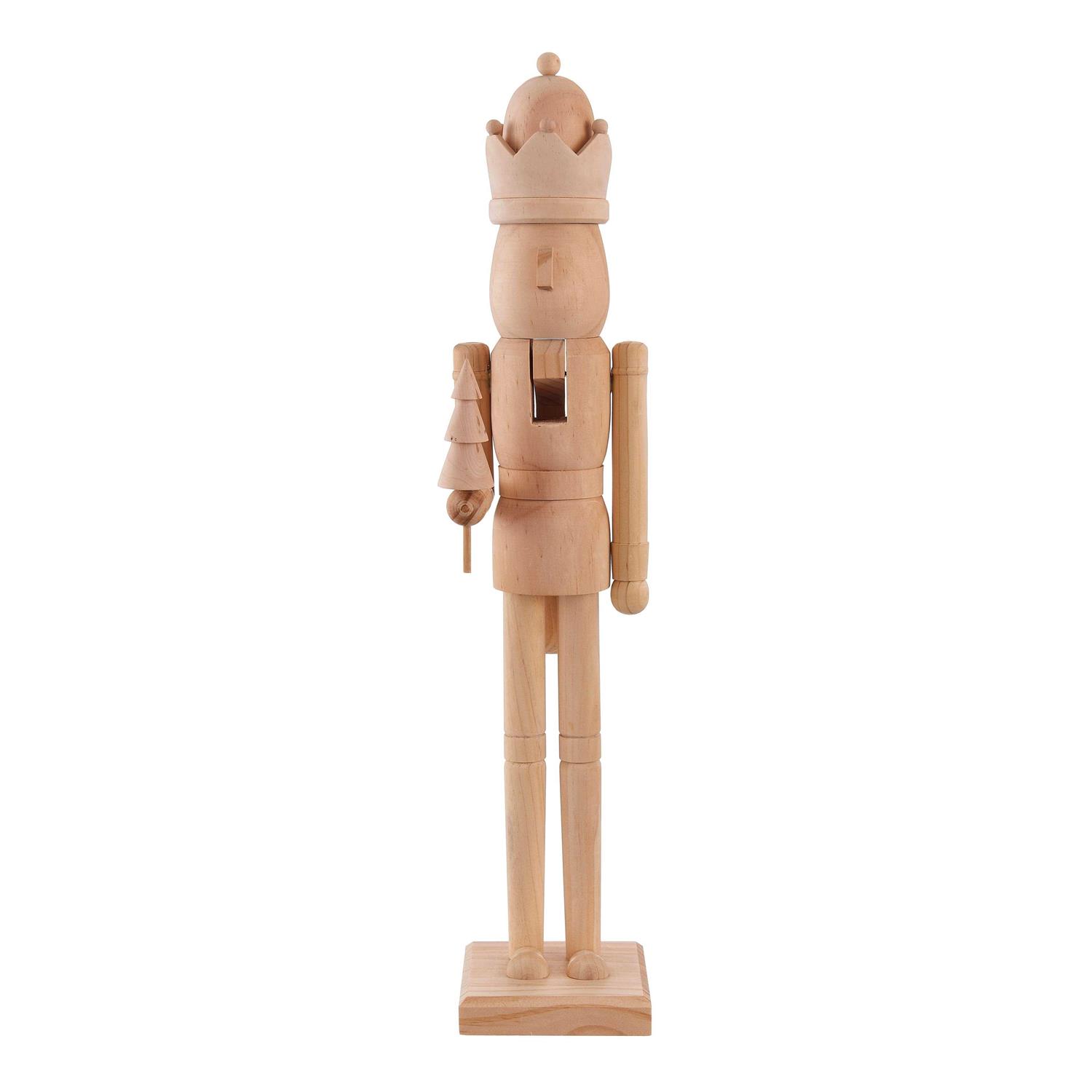 Unfinished Wood Nutcracker Decor by Make Market