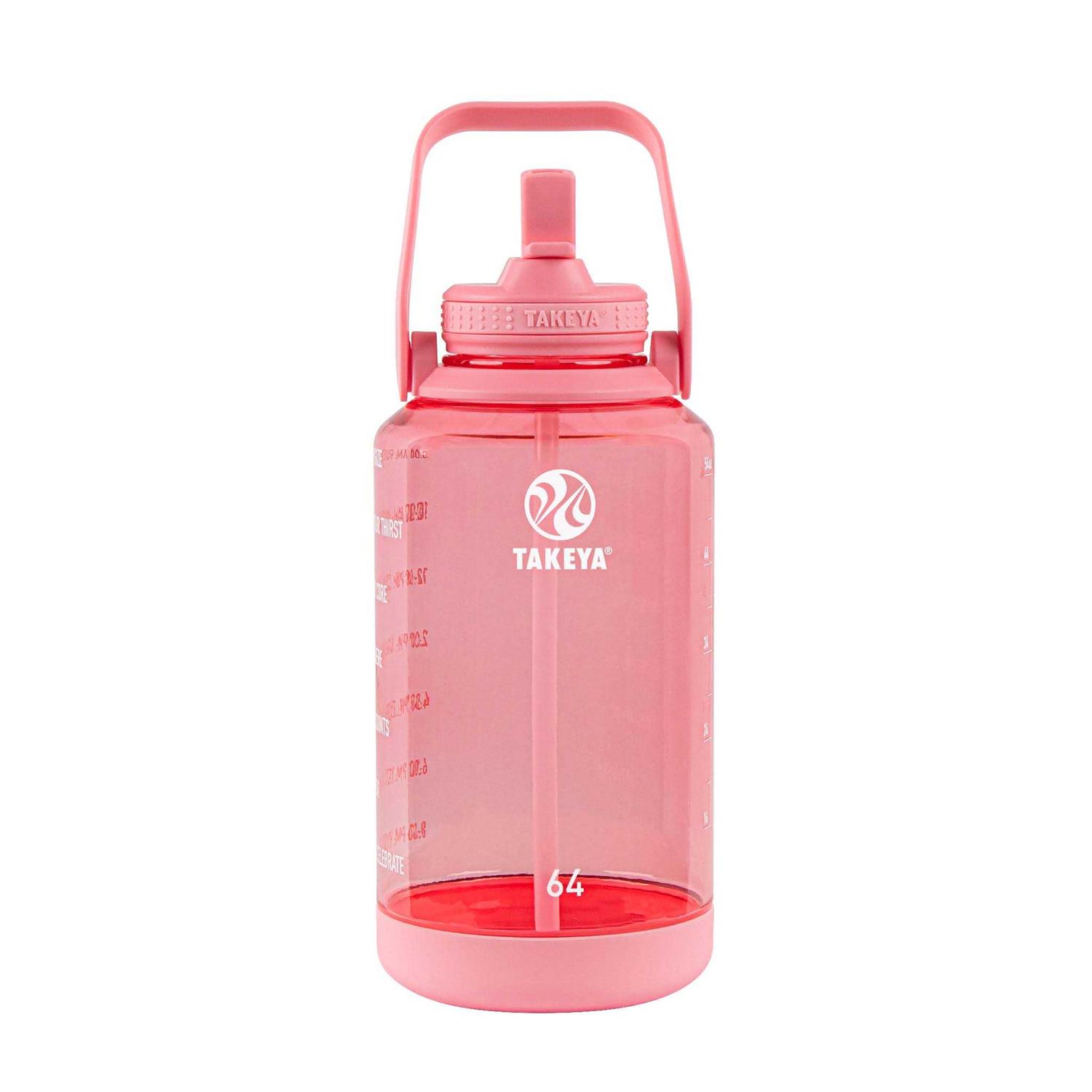 Takeya Motivational Tritan Straw Water Bottle