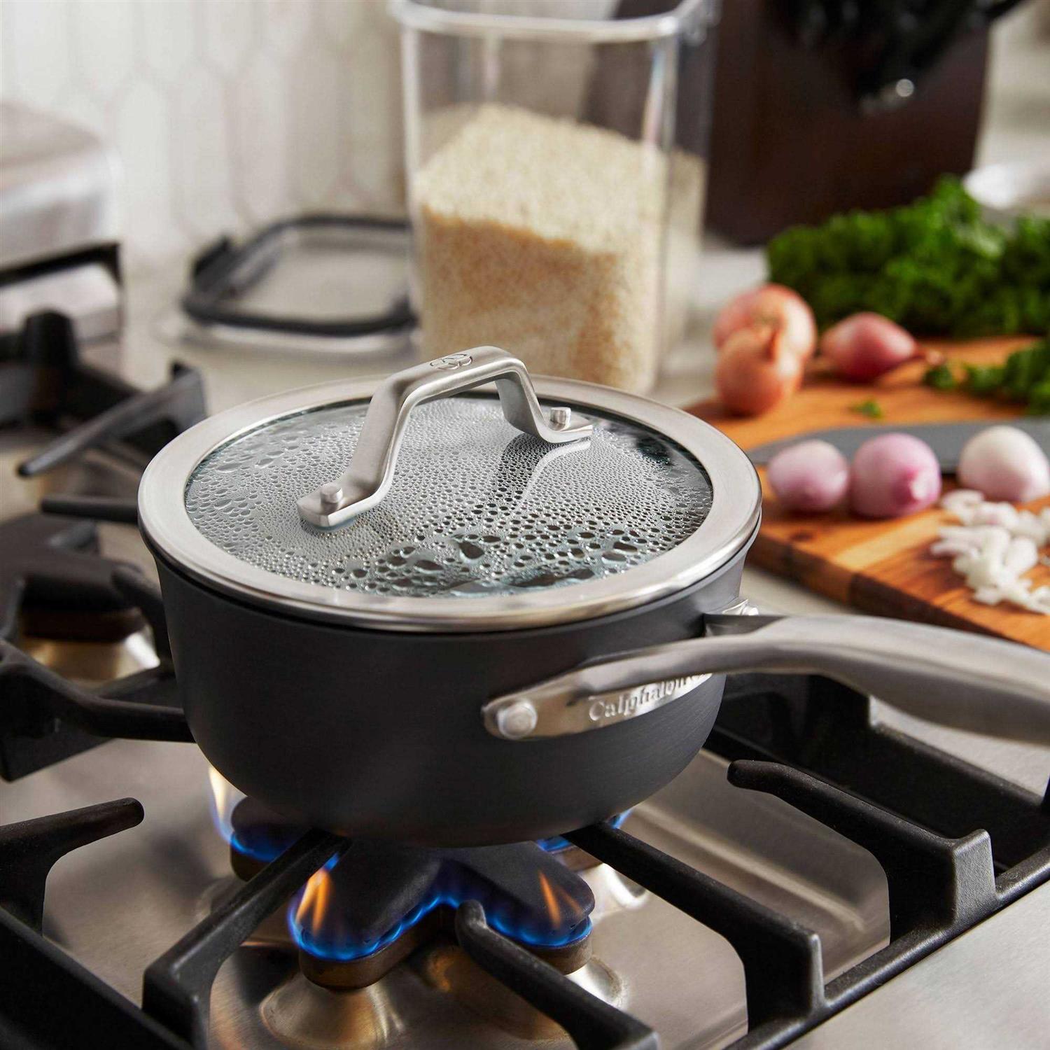 Calphalon Premier Hard-Anodized Nonstick Sauce Pan with Lid