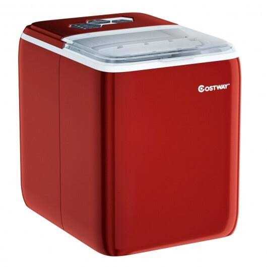 Costway Portable Countertop Ice Maker Machine 44Lbs/24H Self-Clean
