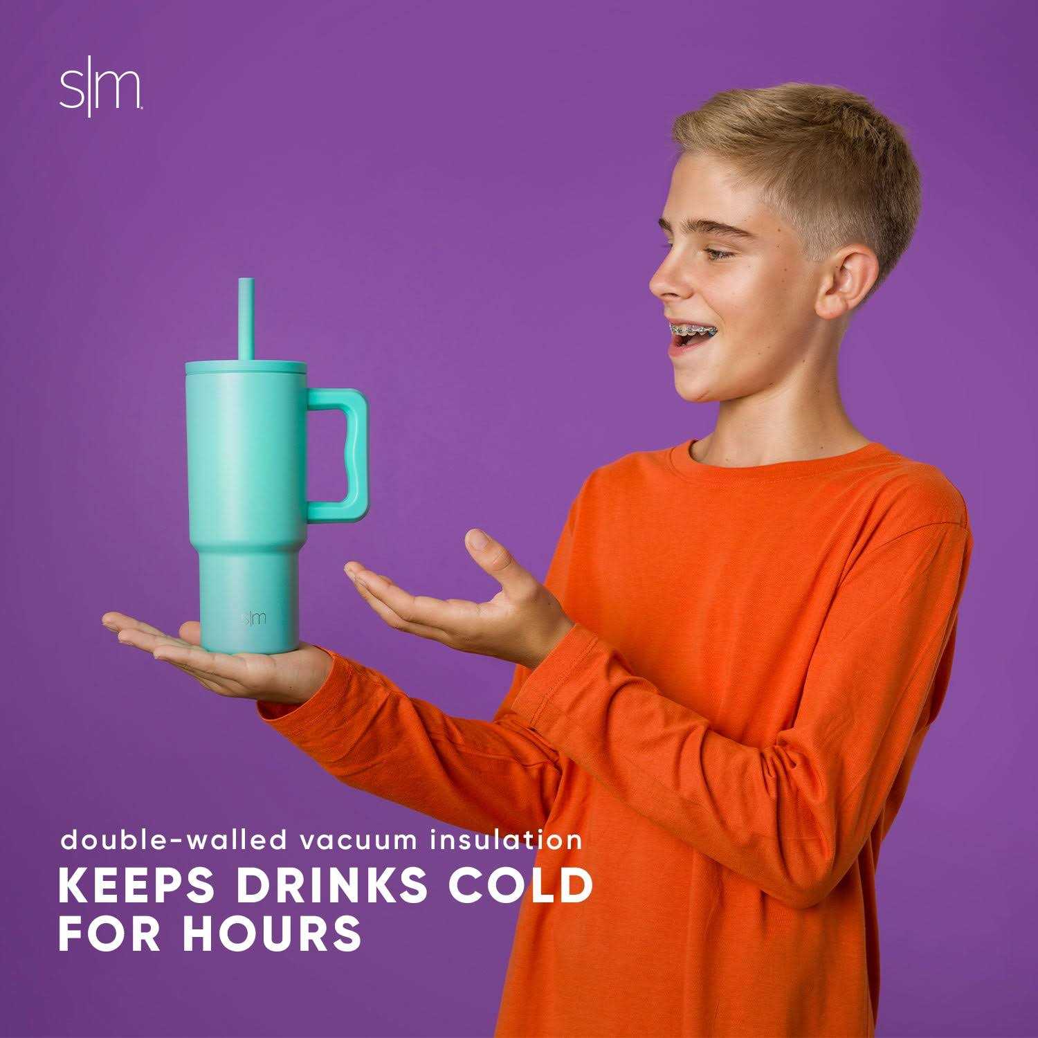 Simple Modern 24 oz Kids Tumbler with Handle and Spill Proof Lid