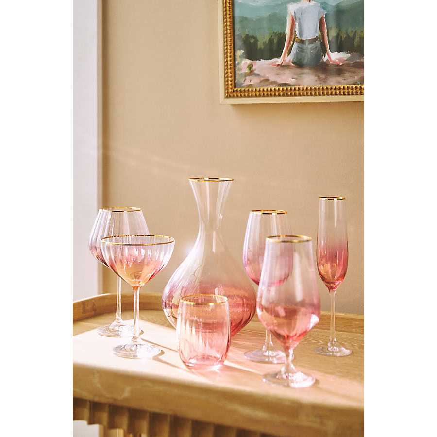 Waterfall Wine Glasses Set of 4 by Anthropologie
