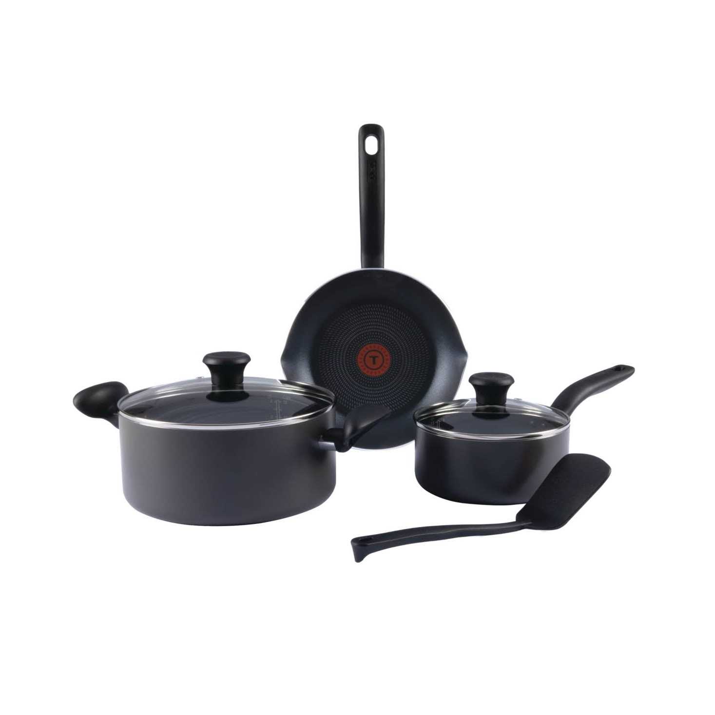 T-fal Initiatives Aluminum 6 Piece Cookware Set
