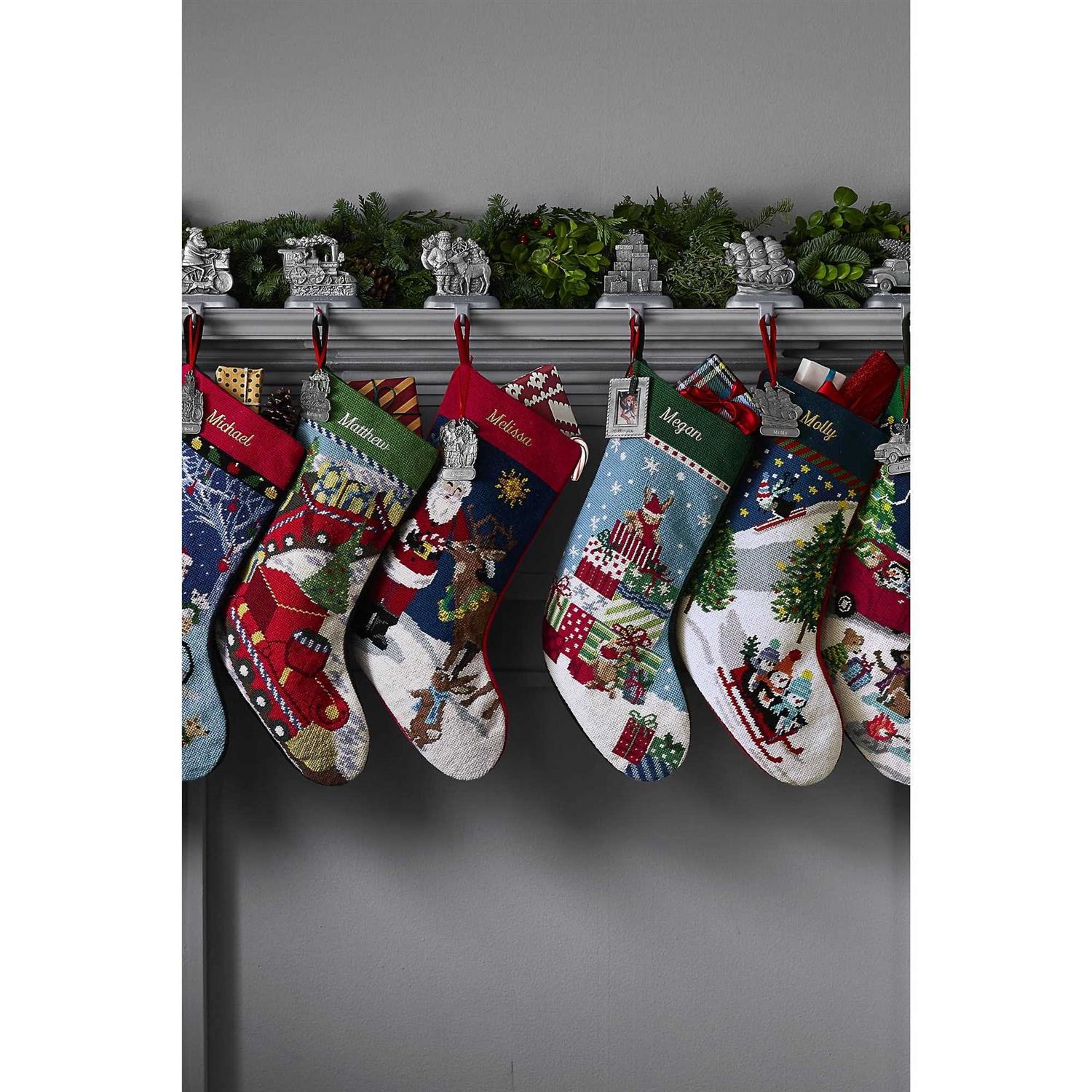 Lands’ End Needlepoint Christmas Stocking