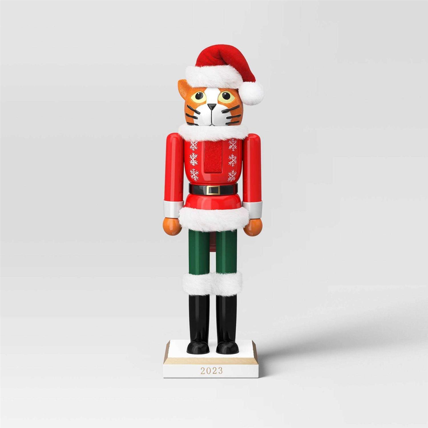 Wondershop Christmas Cat Nutcracker Figure