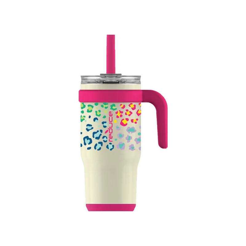 Reduce Vacuum Insulated Stainless Steel Coldee Mug with Lid and Spill-Proof Straw