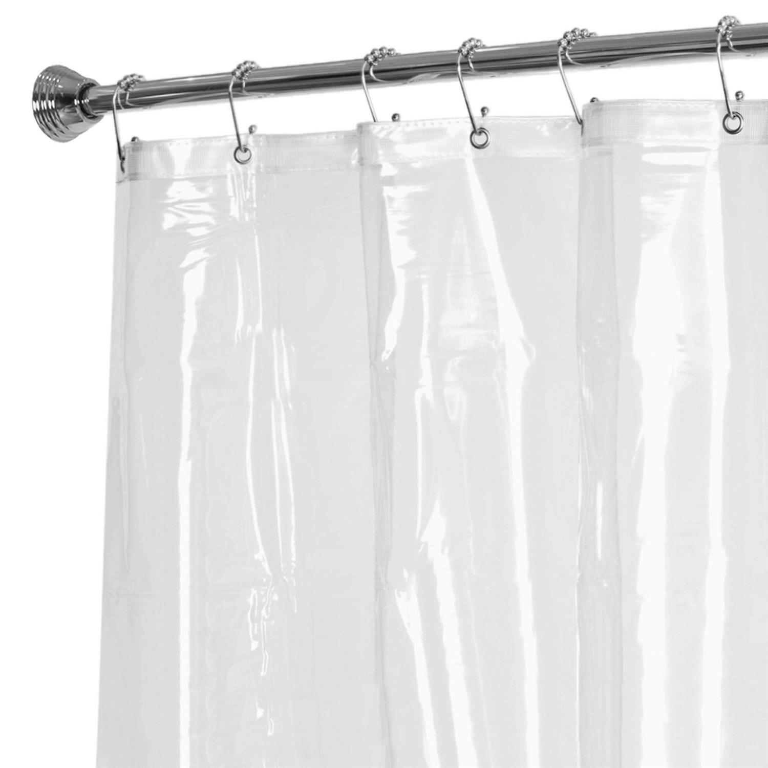 Zenna Home Super Heavyweight Vinyl Shower Curtain Liner