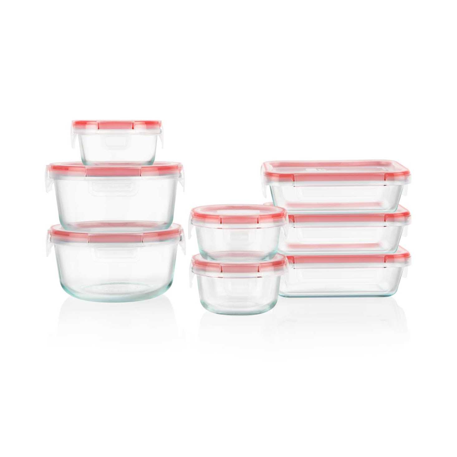 Pyrex Freshlock 16 Piece Glass Storage Set