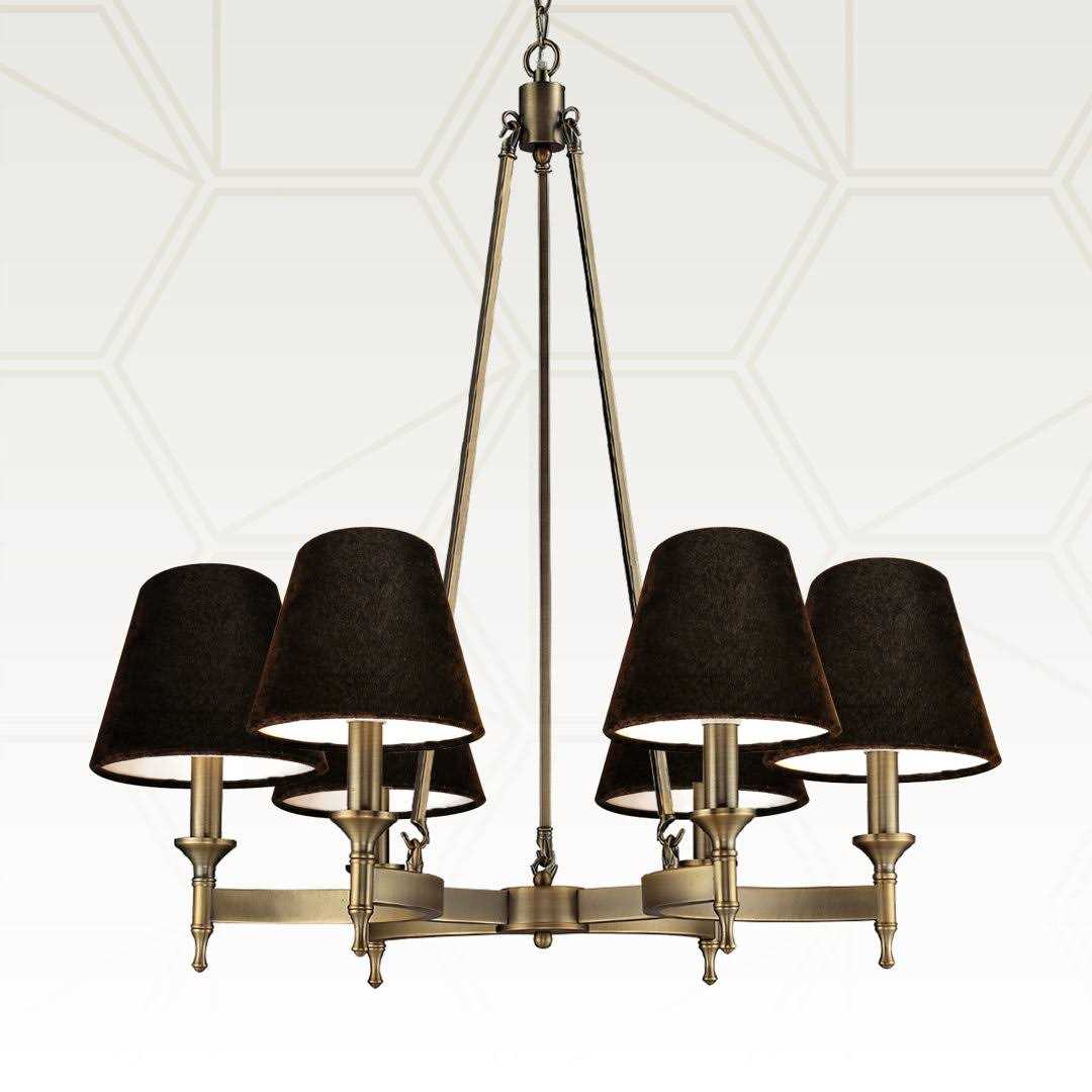 Royal Designs Inc. Clip On Chandelier Shade Velvet Fabric