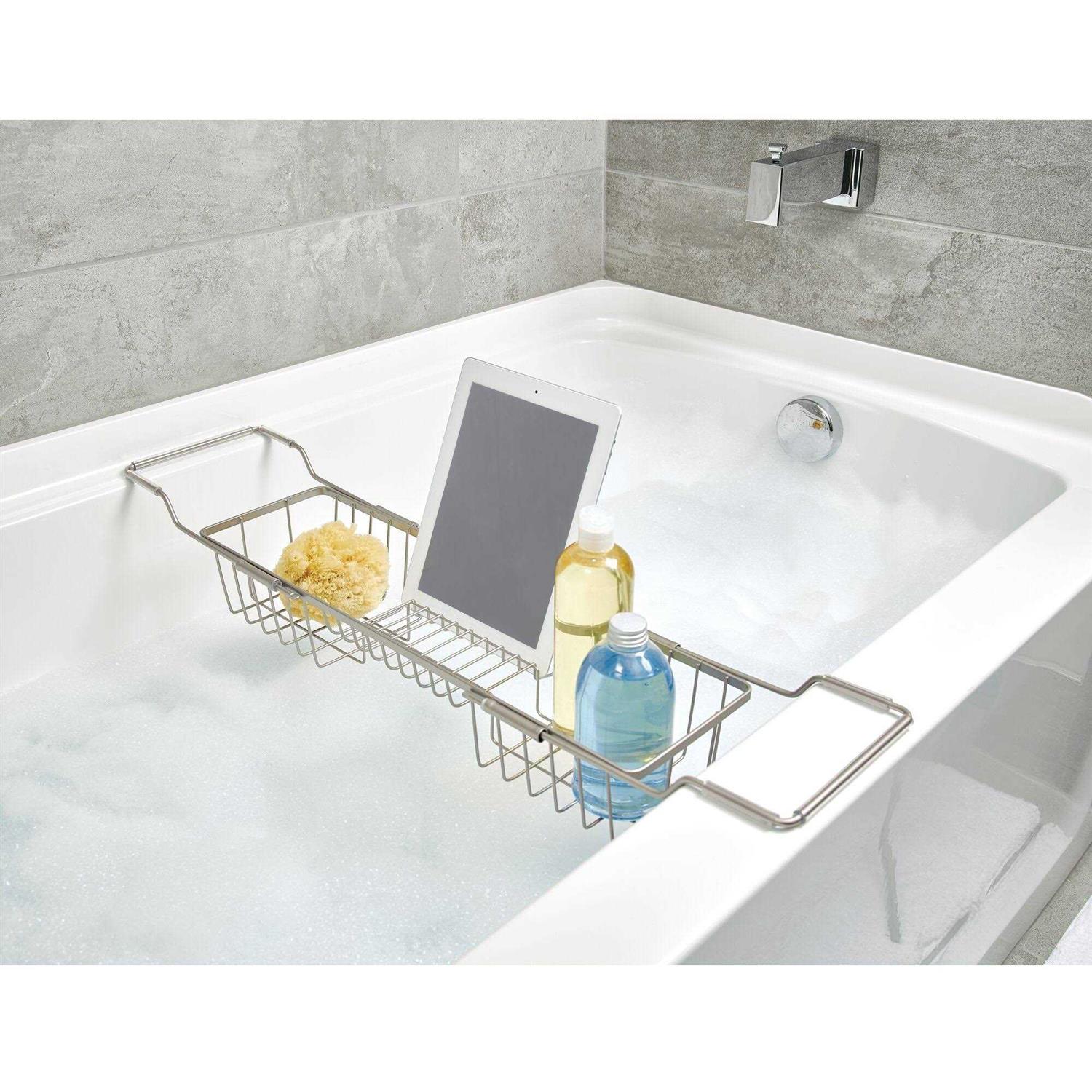iDesign Everett Adjustable Over Bathtub Caddy