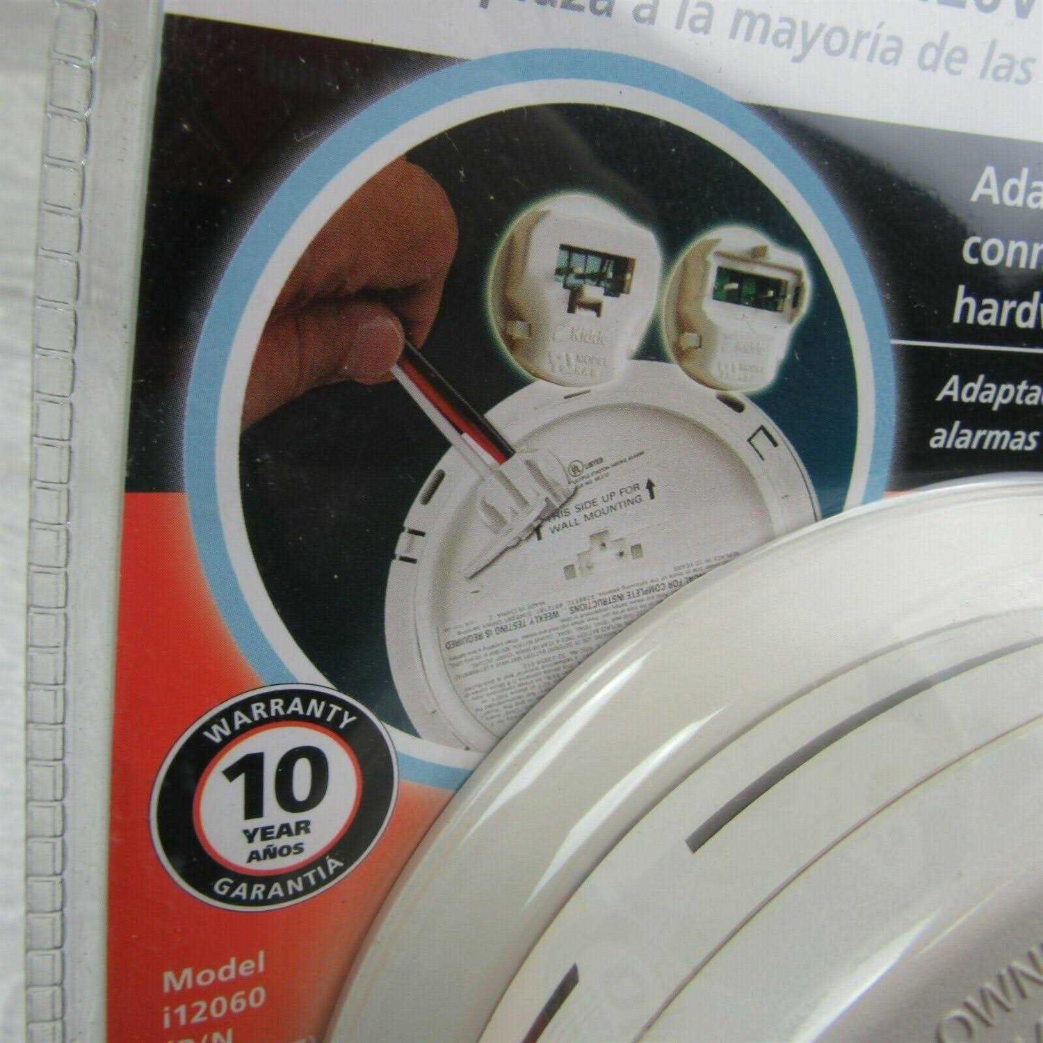 Kidde Smoke Detector Hardwired Smoke Alarm with Battery Backup