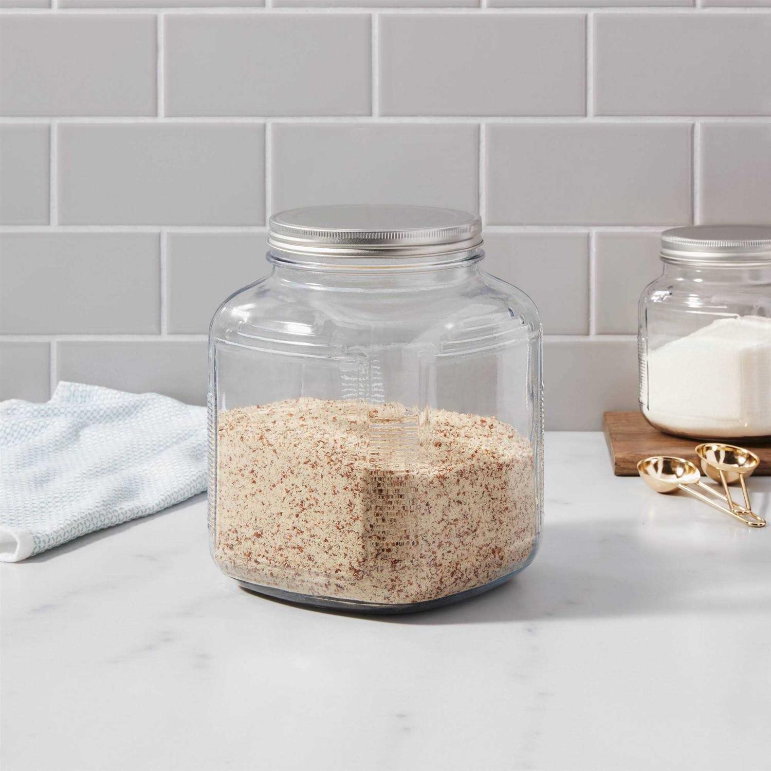 Threshold Glass Jar with Metal Lid