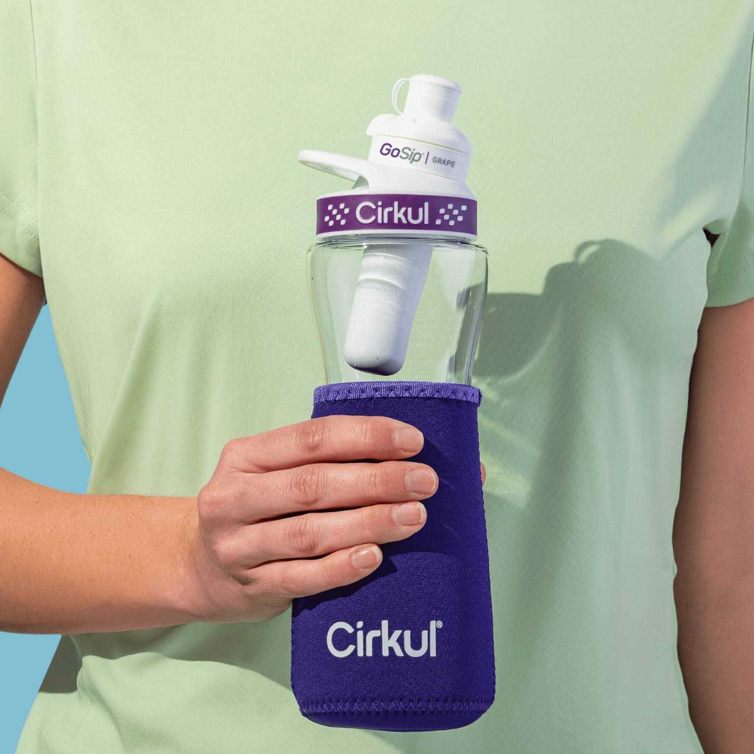 Cirkul Bottle Chill Sleeve & Comfort-Grip Lid
