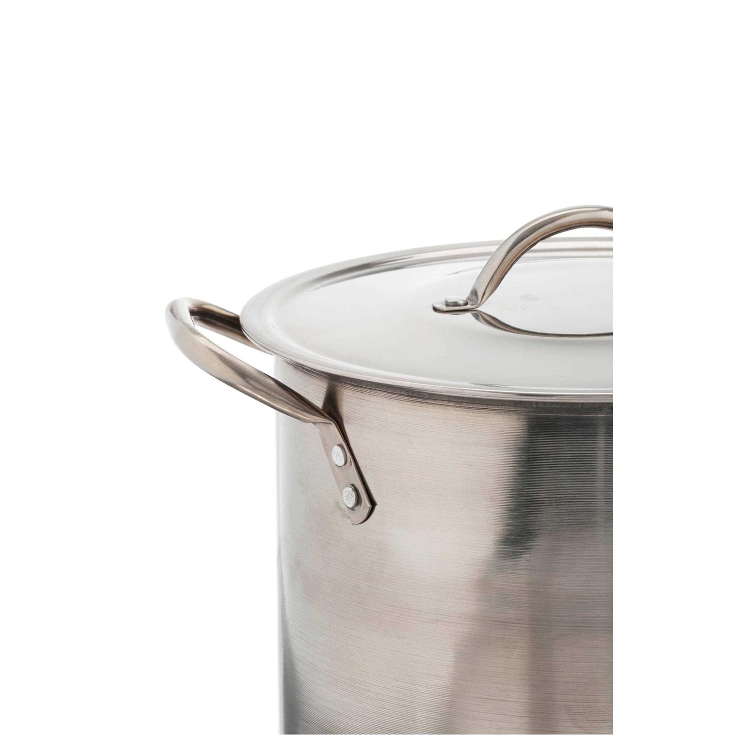 Mainstays Stainless Steel Stock Pot with Lid