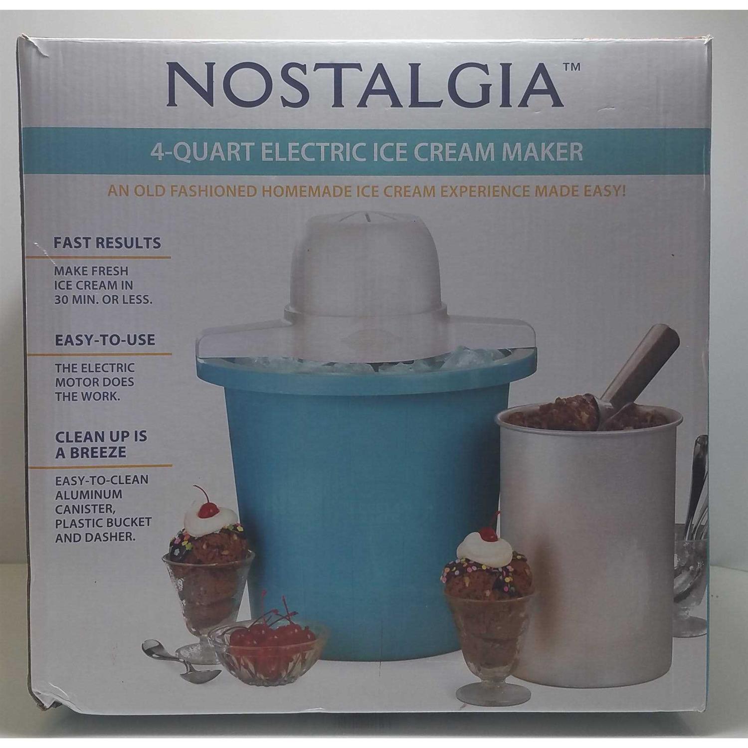Nostalgia 4-qt Electric Ice Cream Maker