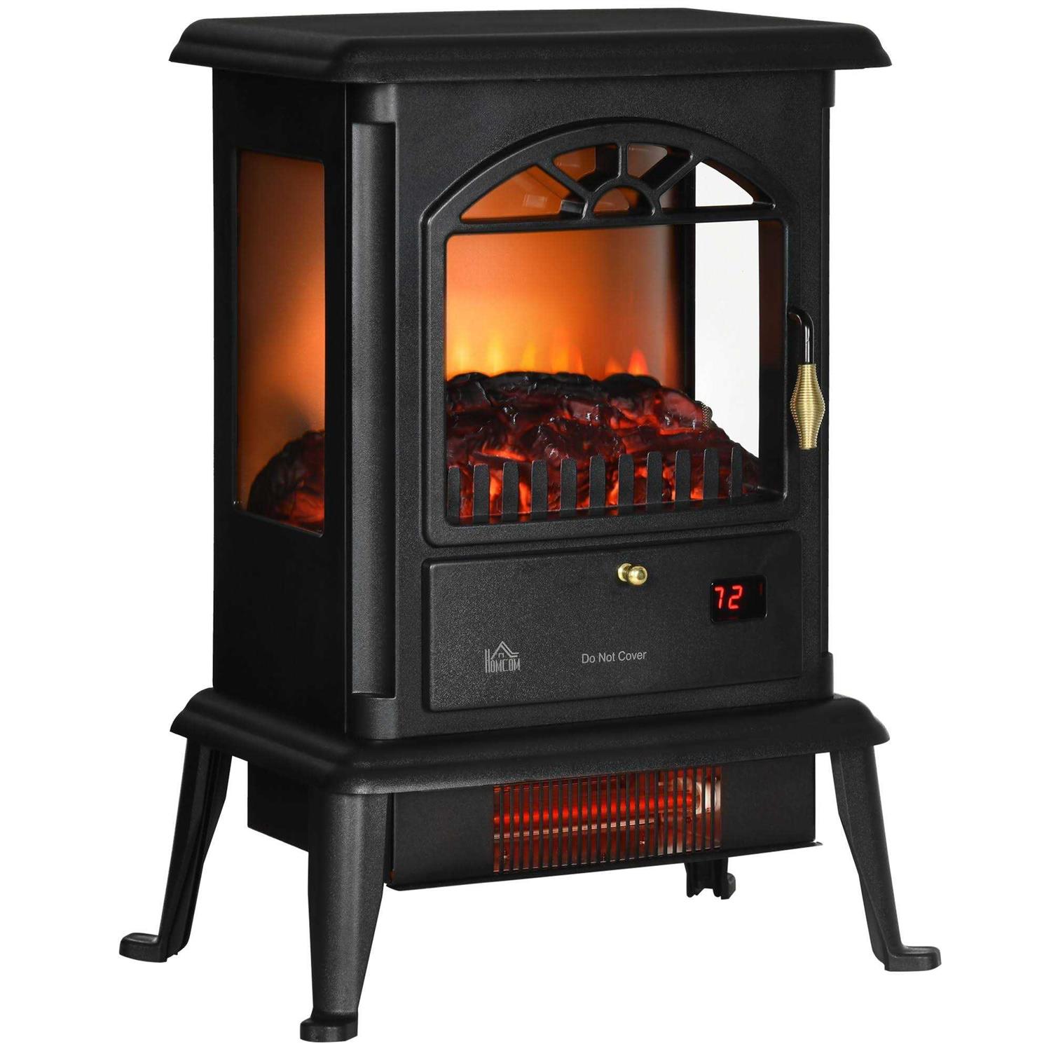 HOMCOM Electric Infrared Fireplace Stove