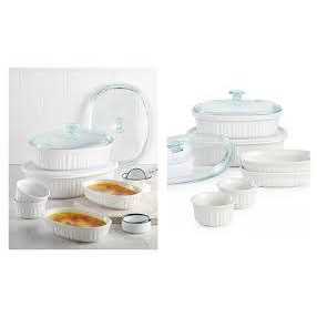 Corningware French White 10 Piece Bakeware Set