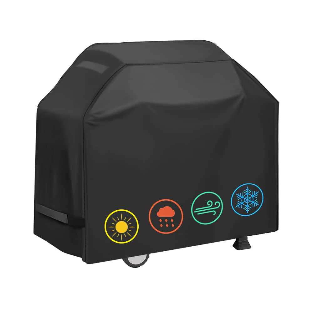 Grill Cover, Waterproof BBQ Grill Cover, 58 inch Rip-Proof and Anti-UV Barbecue Gas Grill Cover Compatible for Weber Char-Broil Nexgrill Grills and