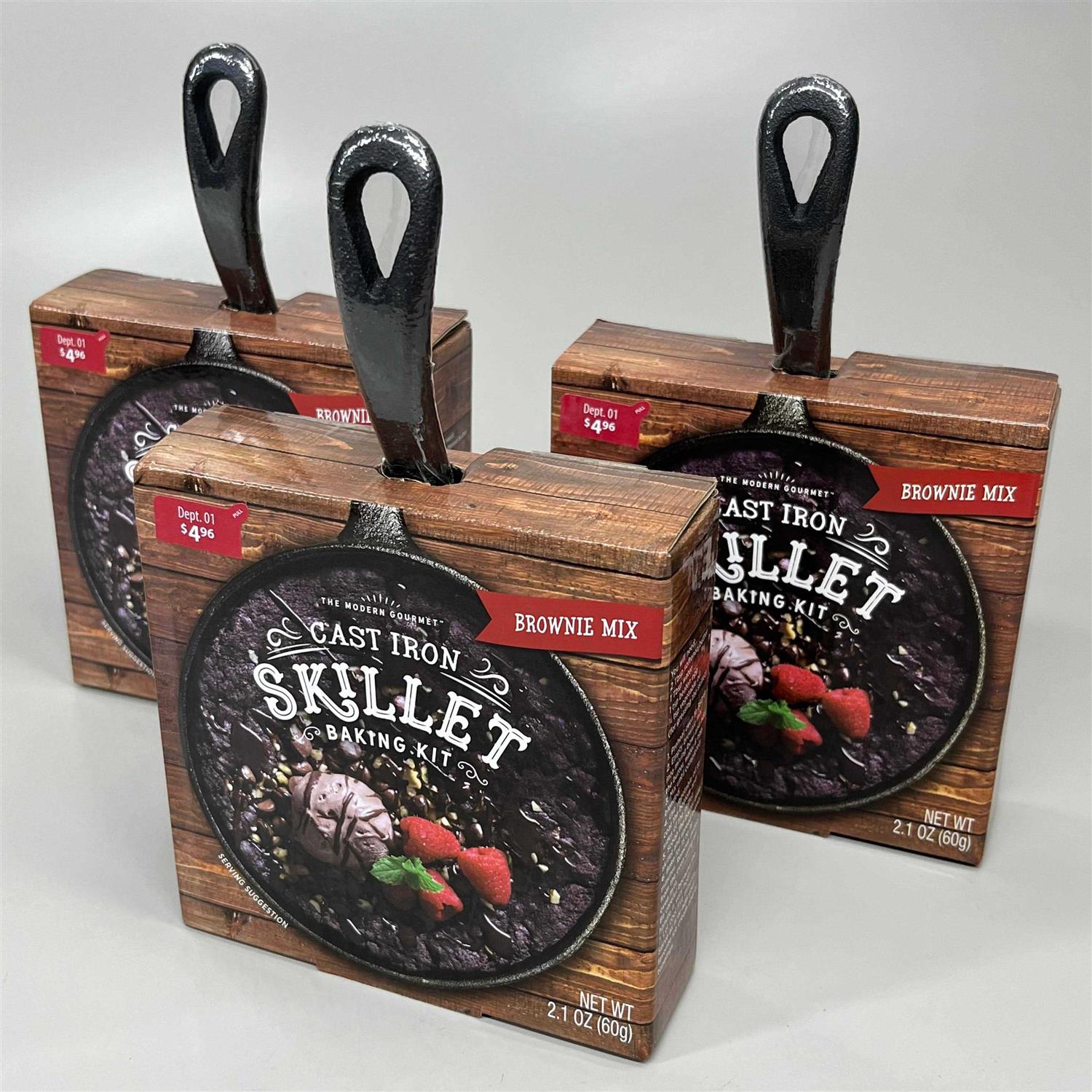 The Modern Gourmet The Cast Iron Skillet Brownie Baking Gift Set In Black
