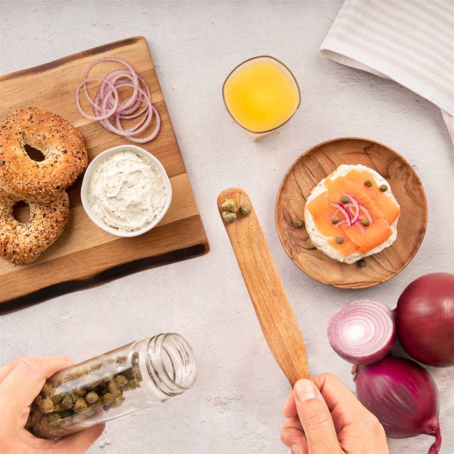 Mad Hungry As Seen on TV 4-Piece Acacia Wood Spurtle Set