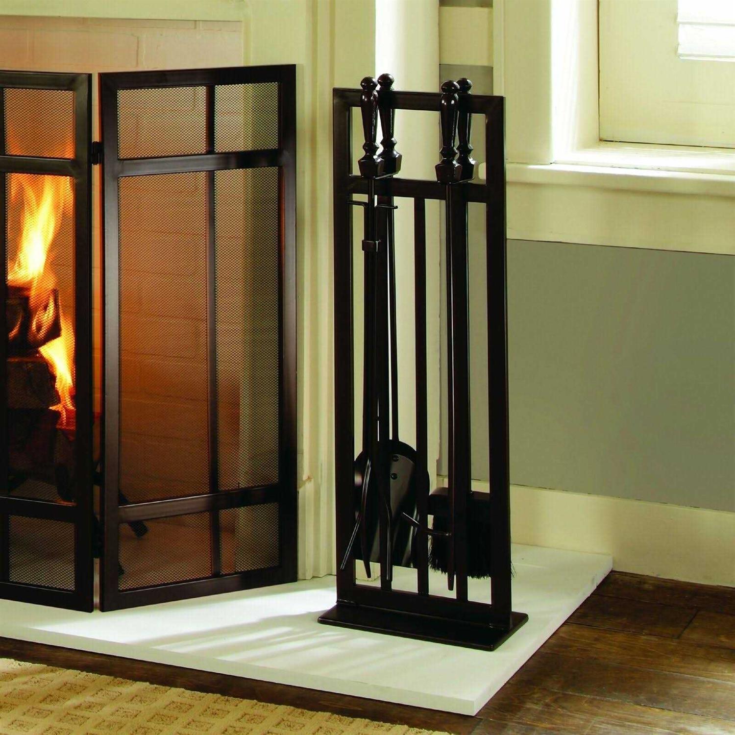 Pleasant Hearth Mission Style 5 Pc Fireplace Toolset