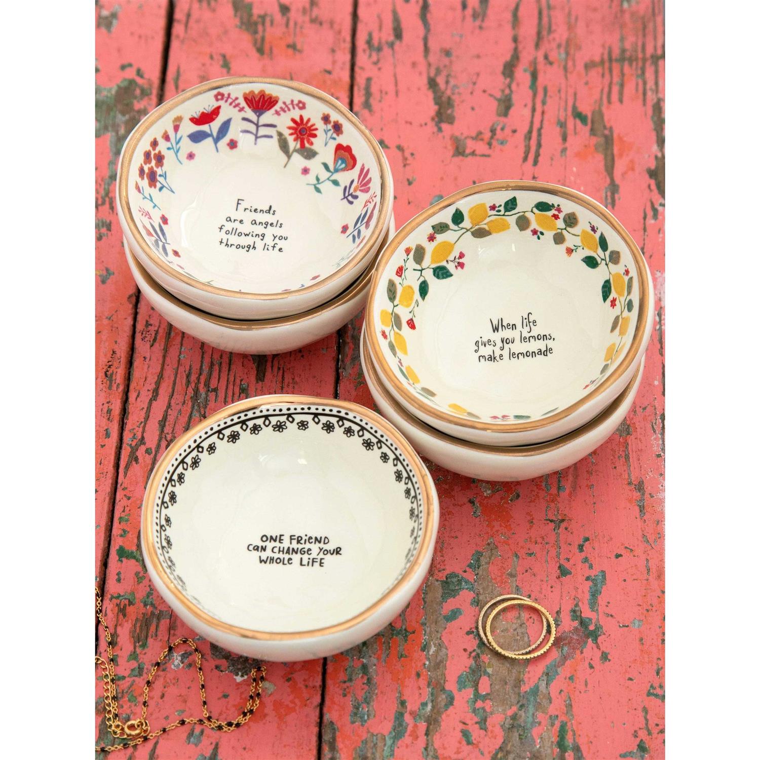 Natural Life Friends Are Angels Giving Trinket Bowl