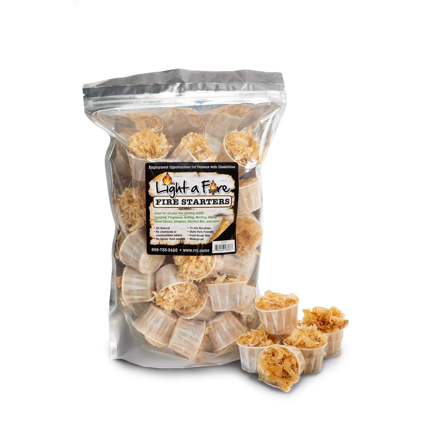 Superior Trading Co. Superior Trading Fire Starter Pods in Resealable Packs