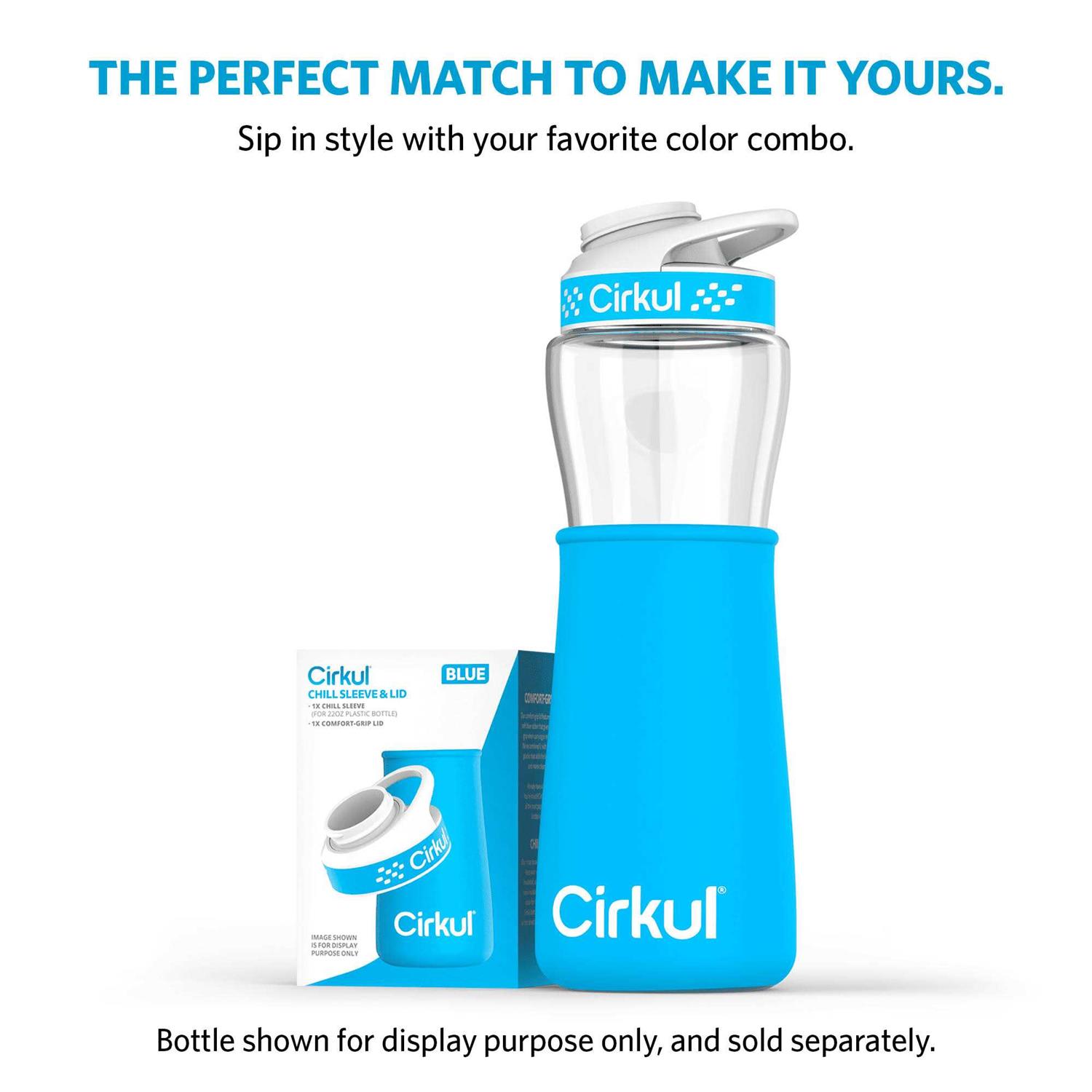 Cirkul Bottle Chill Sleeve & Comfort-Grip Lid
