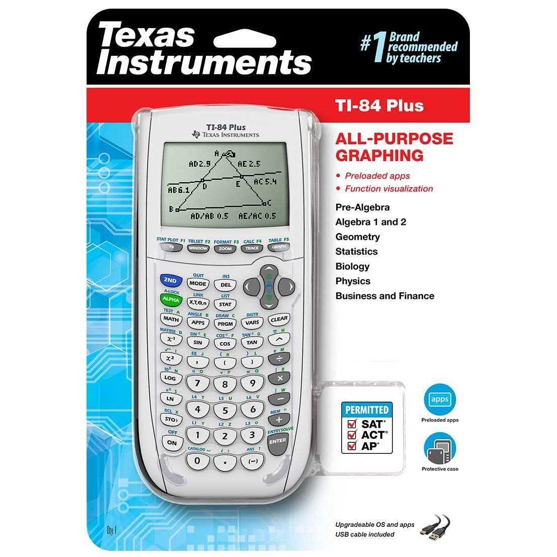 TI-84 Plus Calculator Texas Instruments Graphing