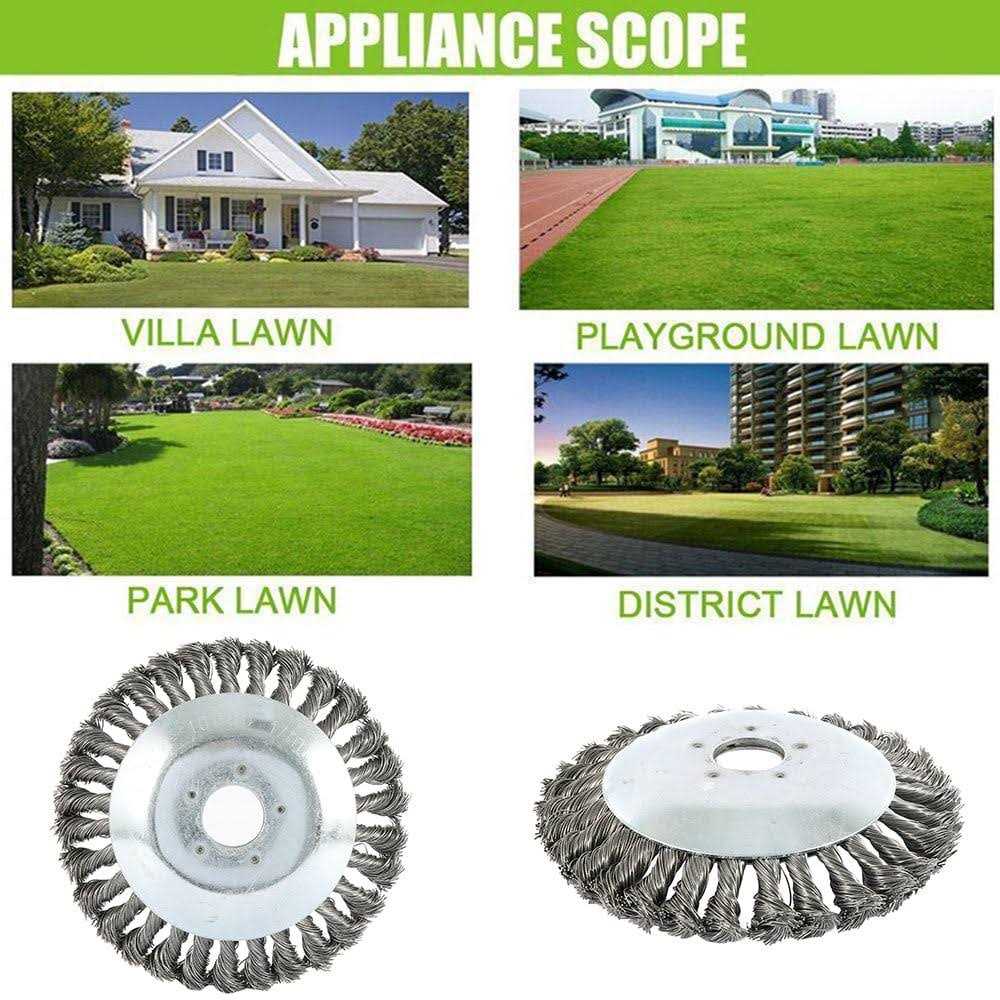 Willstar The Indestructible Steel Wire Wheel Brush Cutter Trimmer Head Replacement for Garden Grass Weed Rust Removal Paving Stone Pavement
