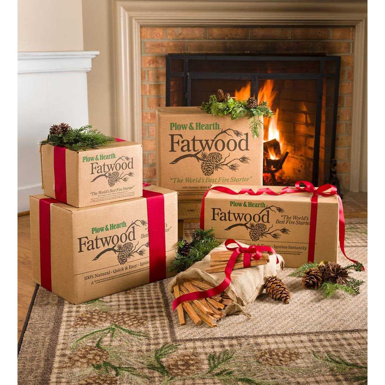 Plow Hearth 12 lb. Bag of Fatwood Fire-Starter