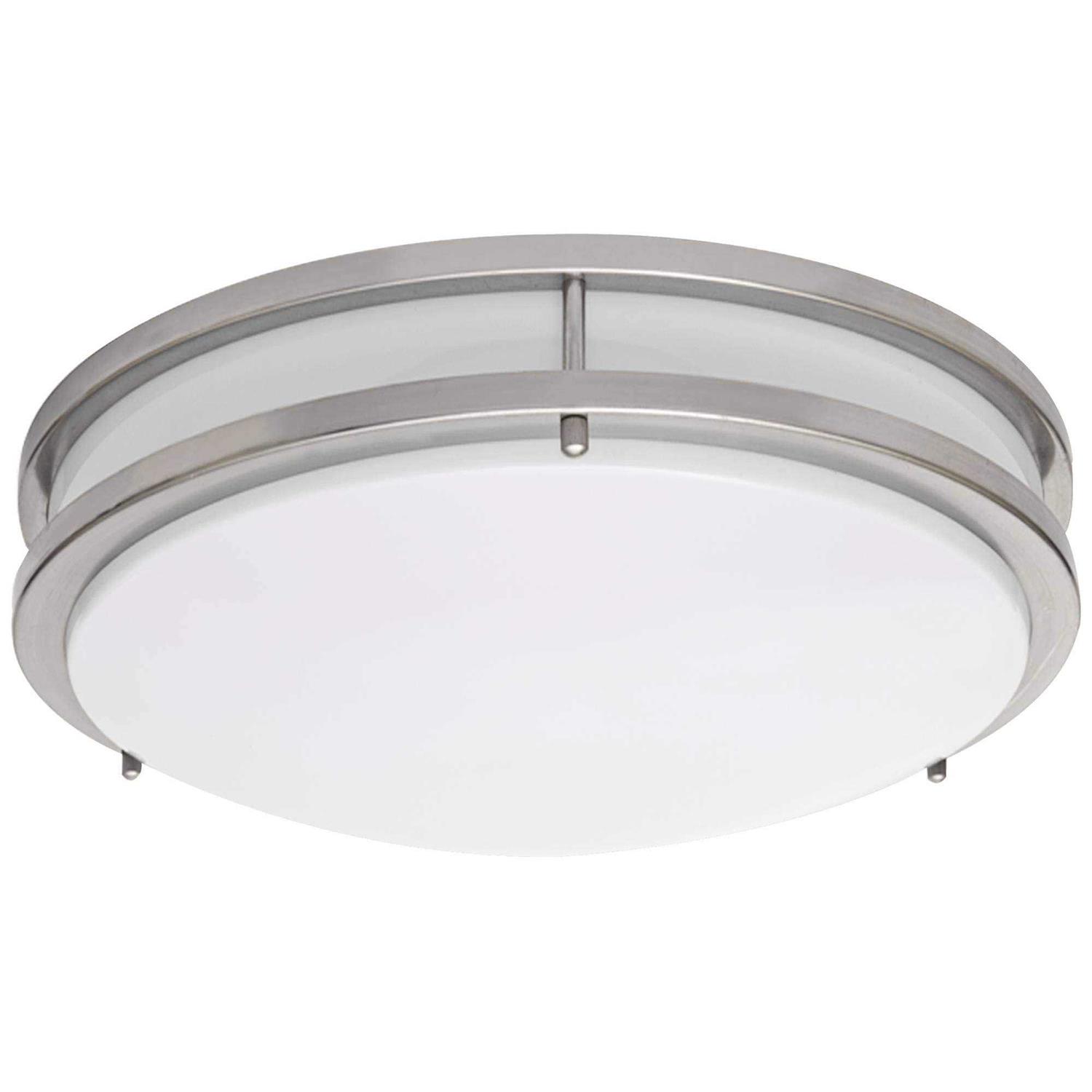 Zare Brushed Nickel 14 Wide Flushmount LED Ceiling Light