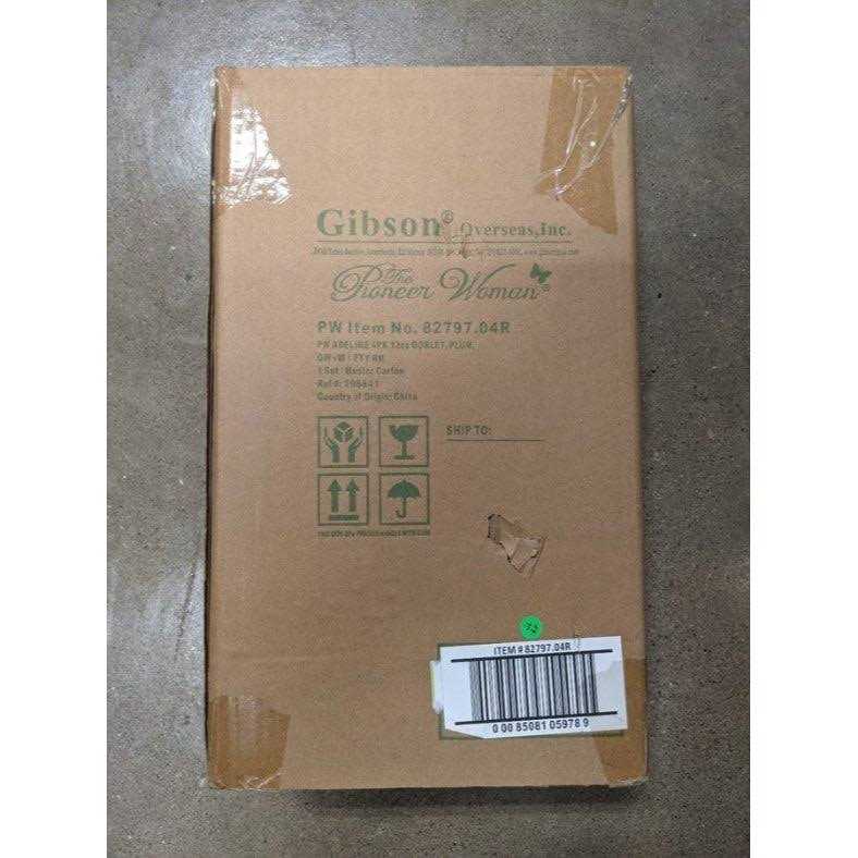 The Pioneer Woman Adeline 12-Ounce Footed Glass Goblets