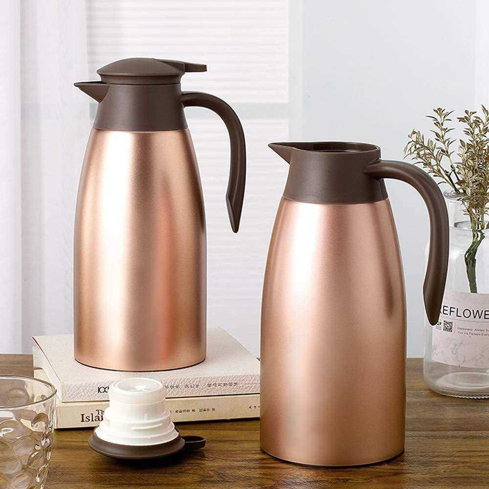 GearRoot 68oz Coffee Carafe Airpot Insulated Coffee Thermos Urn Stainless Steel Vacuum Thermal Pot Flask for Coffee