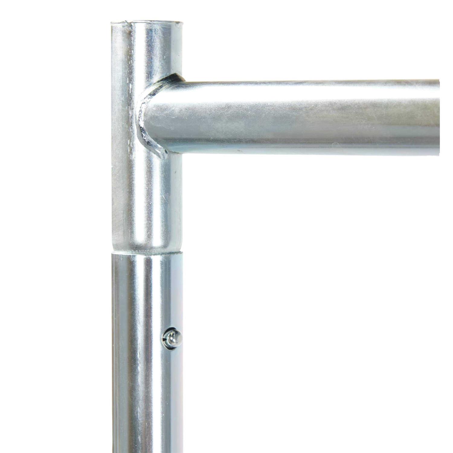 SSWBasics Single Rail Z-Truck Clothing Rack 63&”W x 24&”D x 68&”H