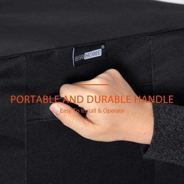 Vivohome Waterproof Log Rack Cover Heavy Duty 600D Oxford Outdoor Firewood Storage Cover