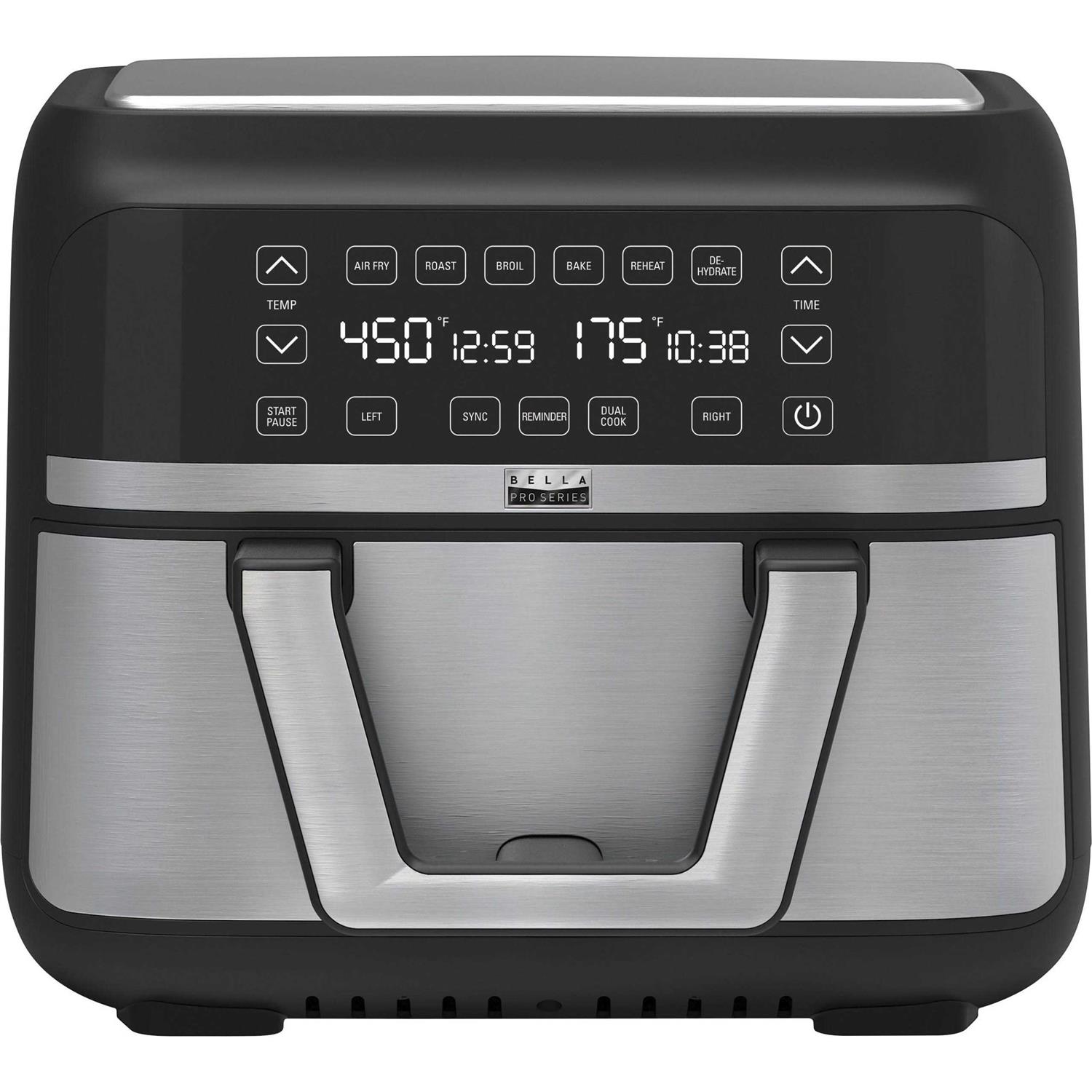 Bella Pro Series 9-qt Digital Air Fryer with Dual Flex Basket