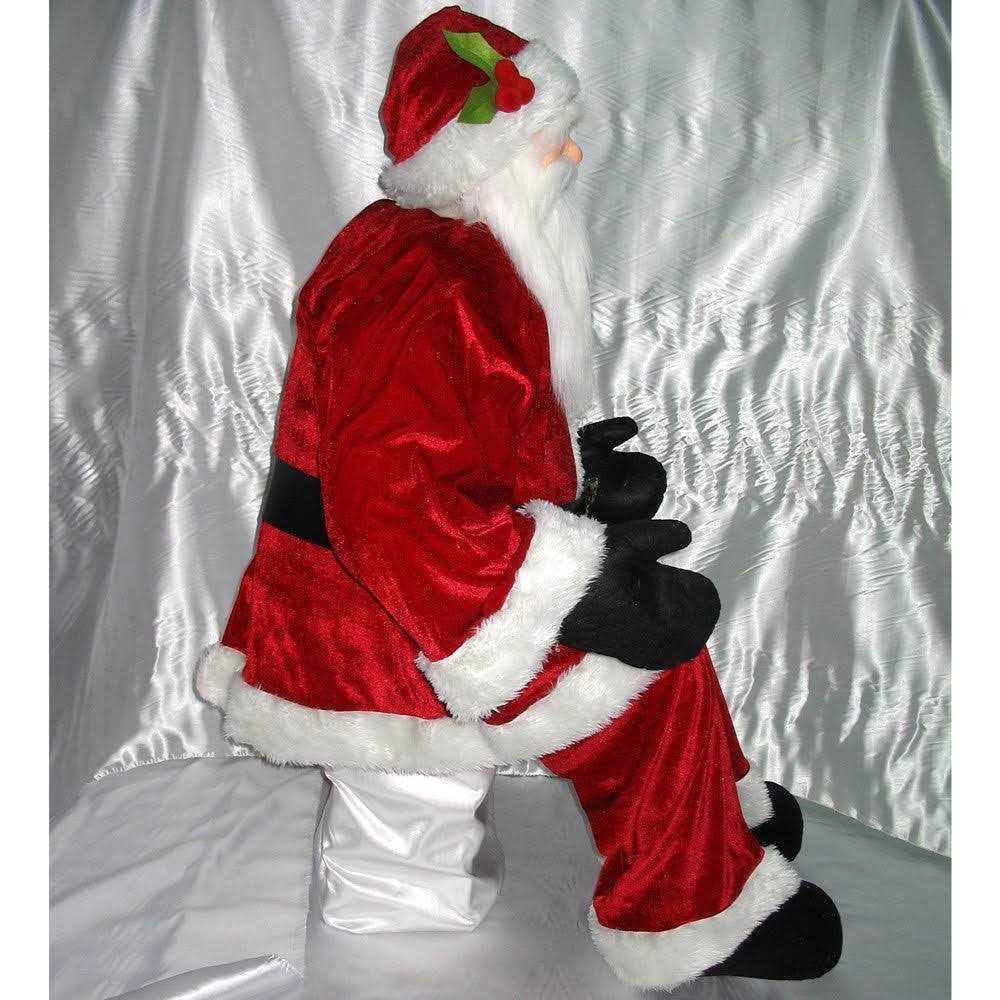 Vickerman 6′ Red Velvet Standing or Sitting Santa
