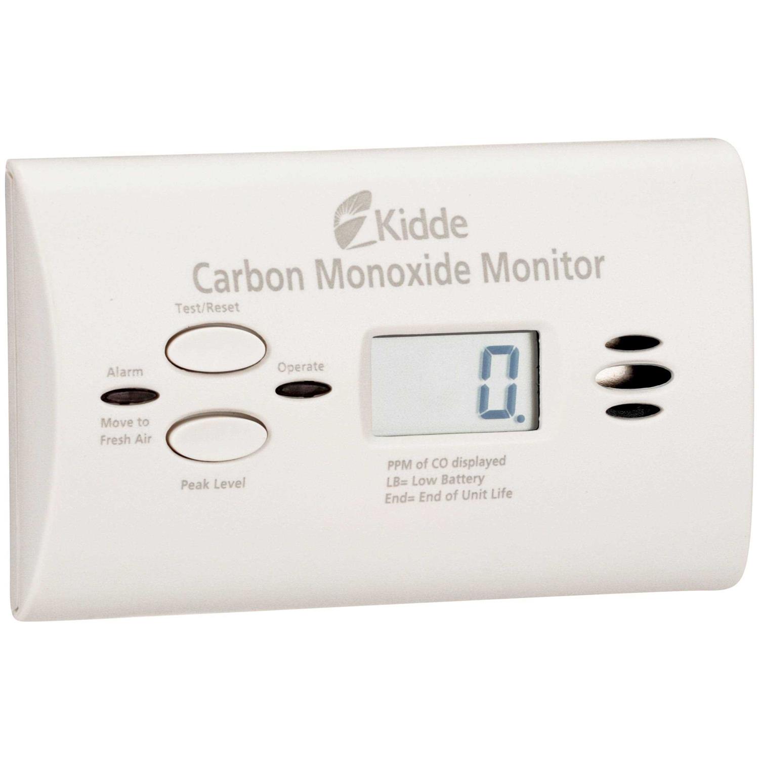 Kidde KN-COU-B Carbon Monoxide Monitor Ultra-Sensitive Battery Powered 21009942